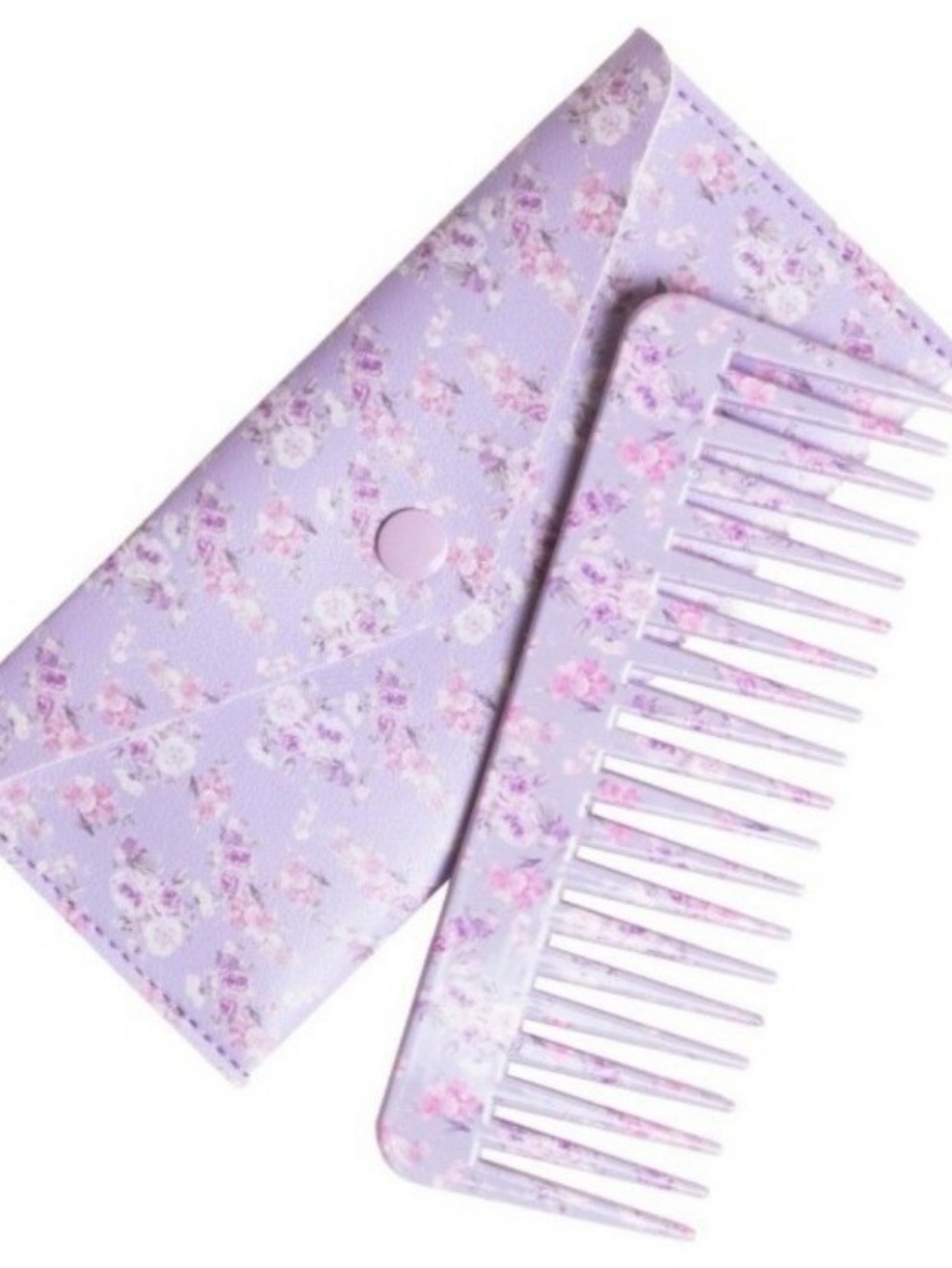 NWOB Love Shack Fancy Lavender Pocket Comb with Case